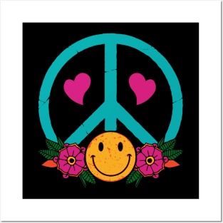 love peace and smile Posters and Art